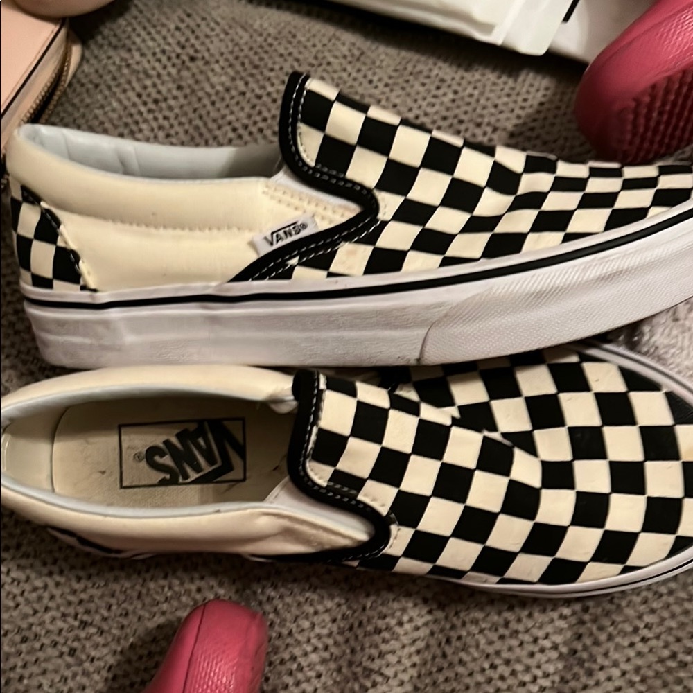 Vans Checkerboard Slip-On Sneakers